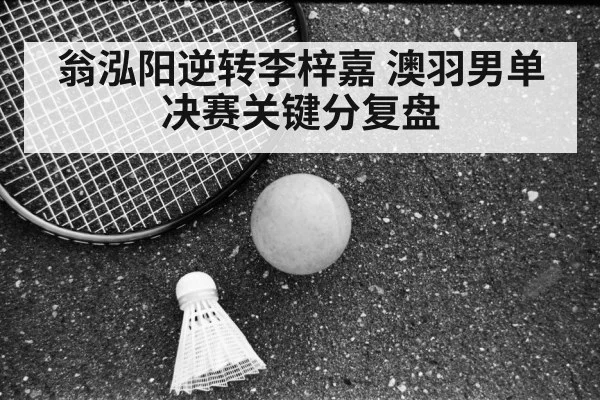 翁泓阳逆转李梓嘉 澳羽男单决赛关键分复盘